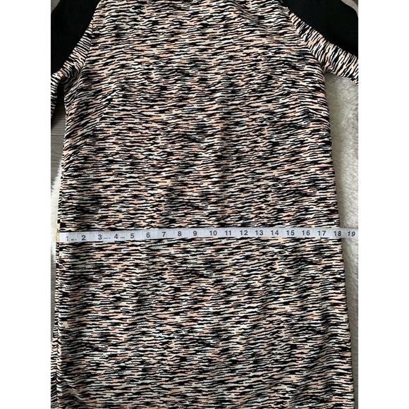 French Connection Multi Coloured 3/4 Sleeve Size 4 Shift Dress - Picture 16 of 17